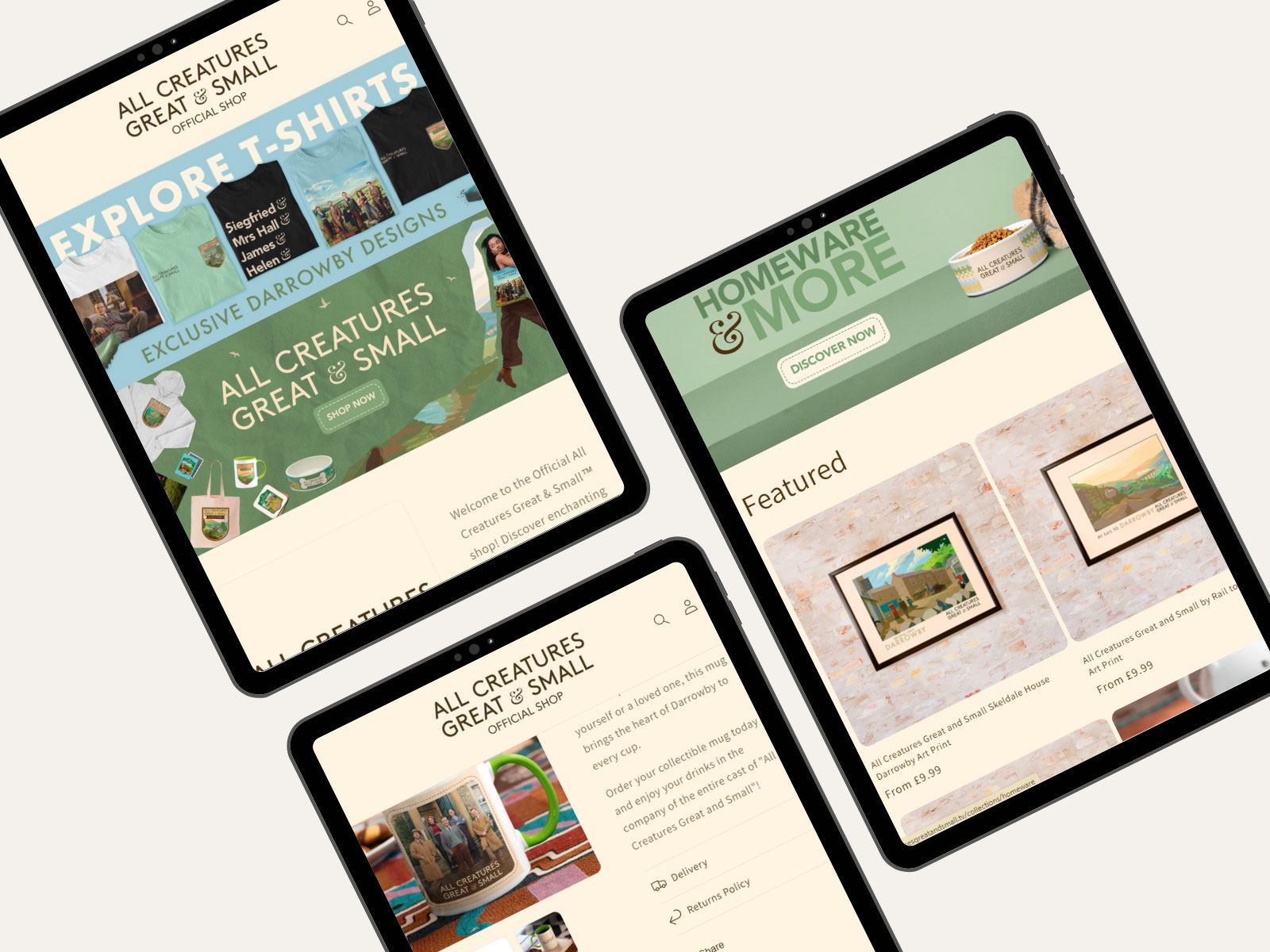 Professional Web Development & E-commerce Solutions - Theme Development for All Creatures Great and Small screenshot