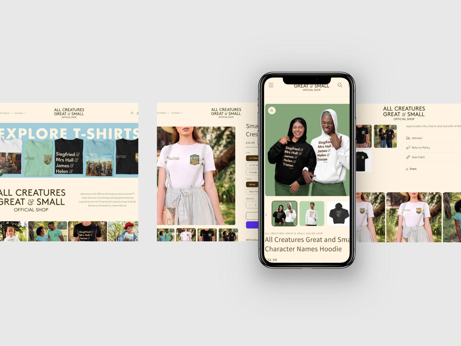 Professional Web Development & E-commerce Solutions - Theme Development for All Creatures Great and Small screenshot