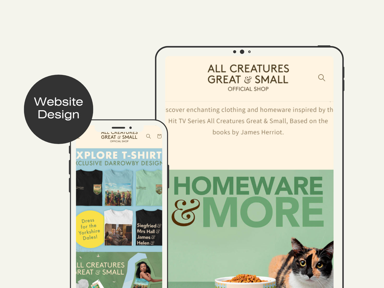 Professional Web Development & E-commerce Solutions - Theme Development for All Creatures Great and Small screenshot
