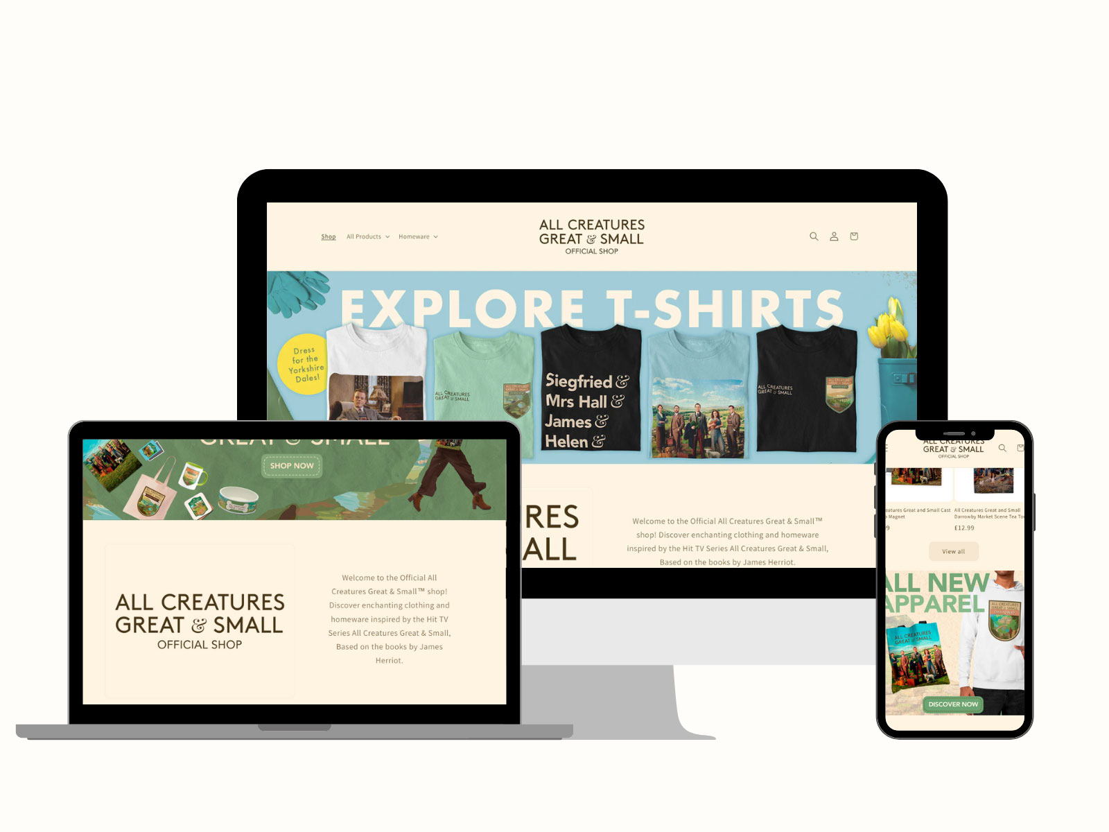 Professional Web Development & E-commerce Solutions - Theme Development for All Creatures Great and Small