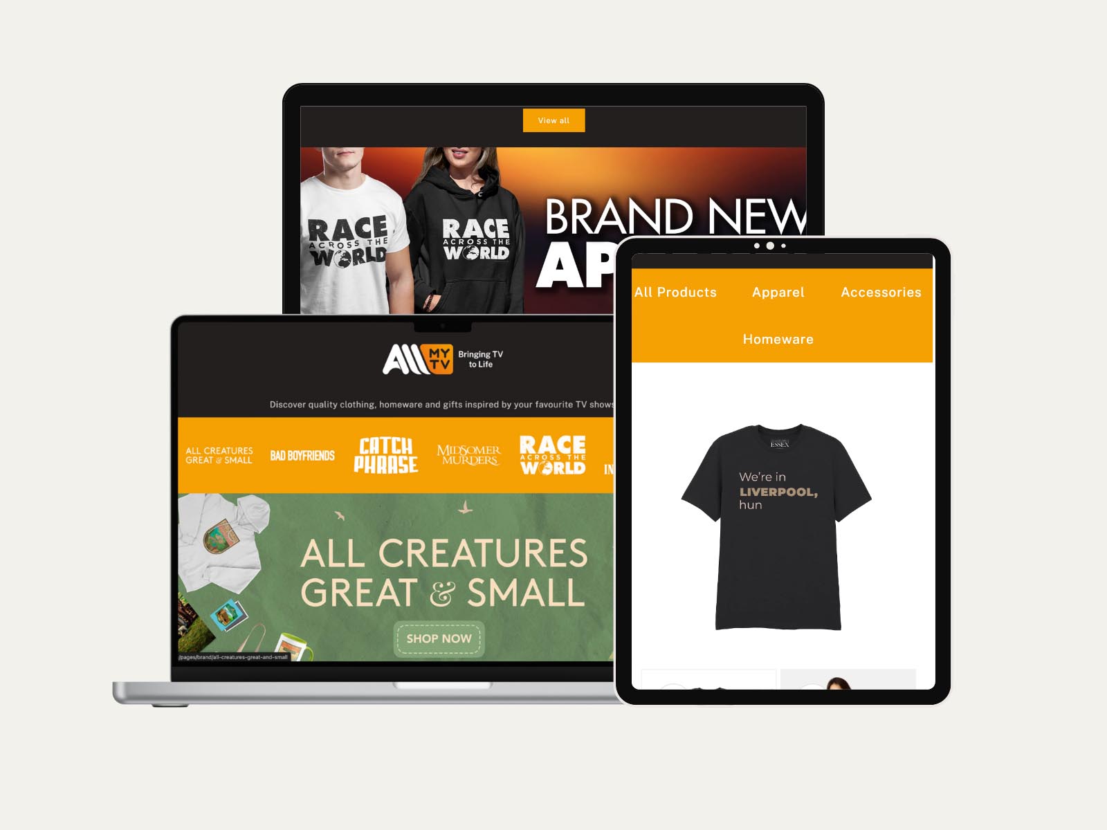 Professional Web Development & E-commerce Solutions - Theme Development for AllMyTV.com screenshot