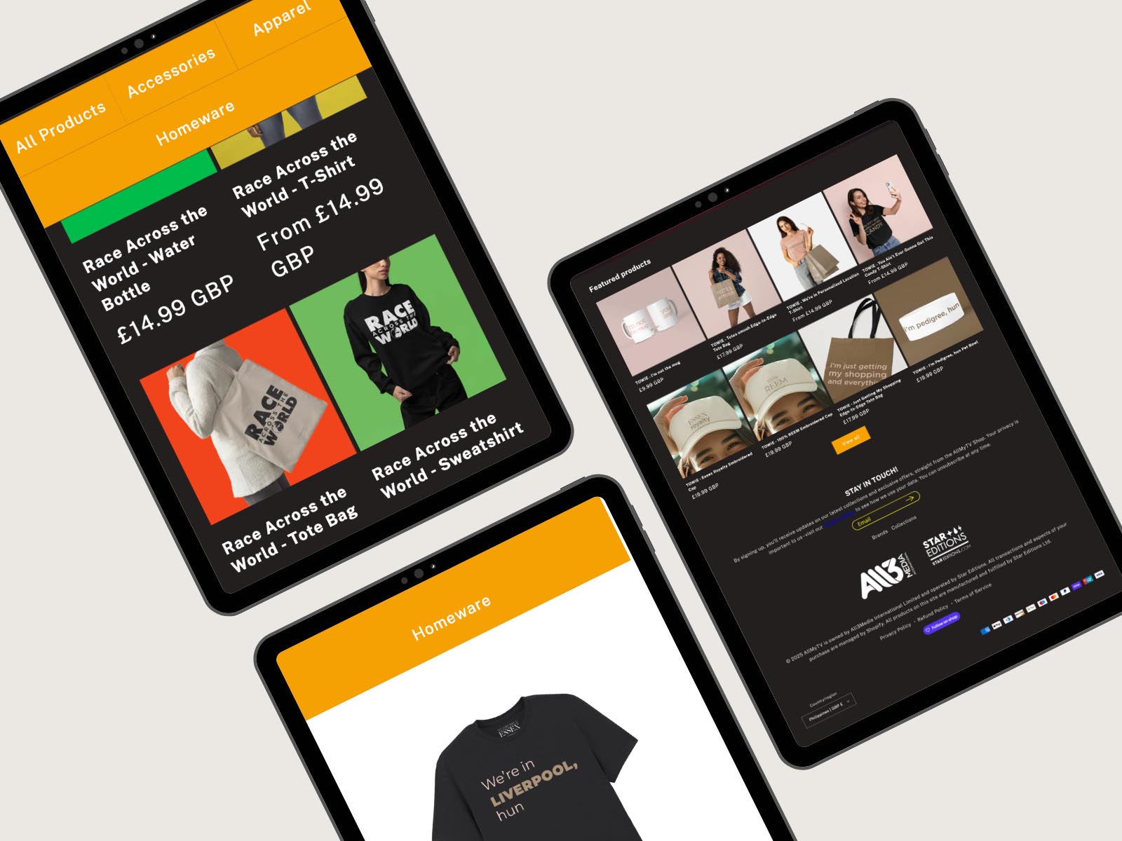 Professional Web Development & E-commerce Solutions - Theme Development for AllMyTV.com